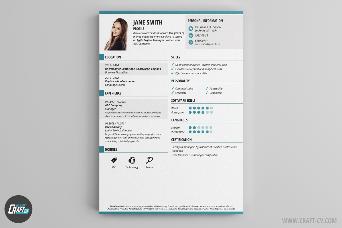 Good sample of fresh graduate resume