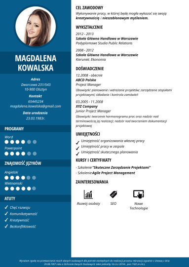 Szablon CV