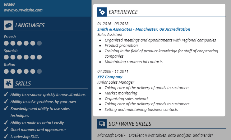 experience-sales-resume