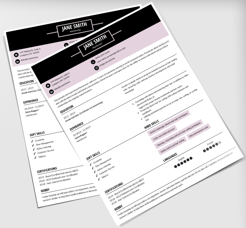 graphic designer resume template