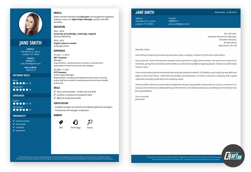 cover letter in resume builder