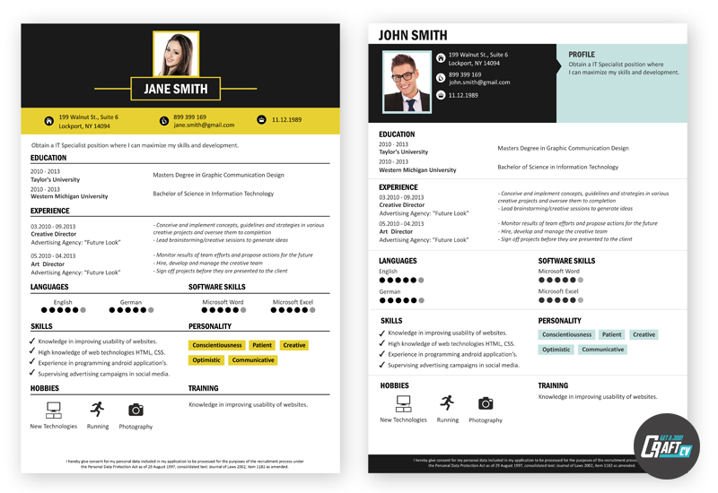 creative resume templates