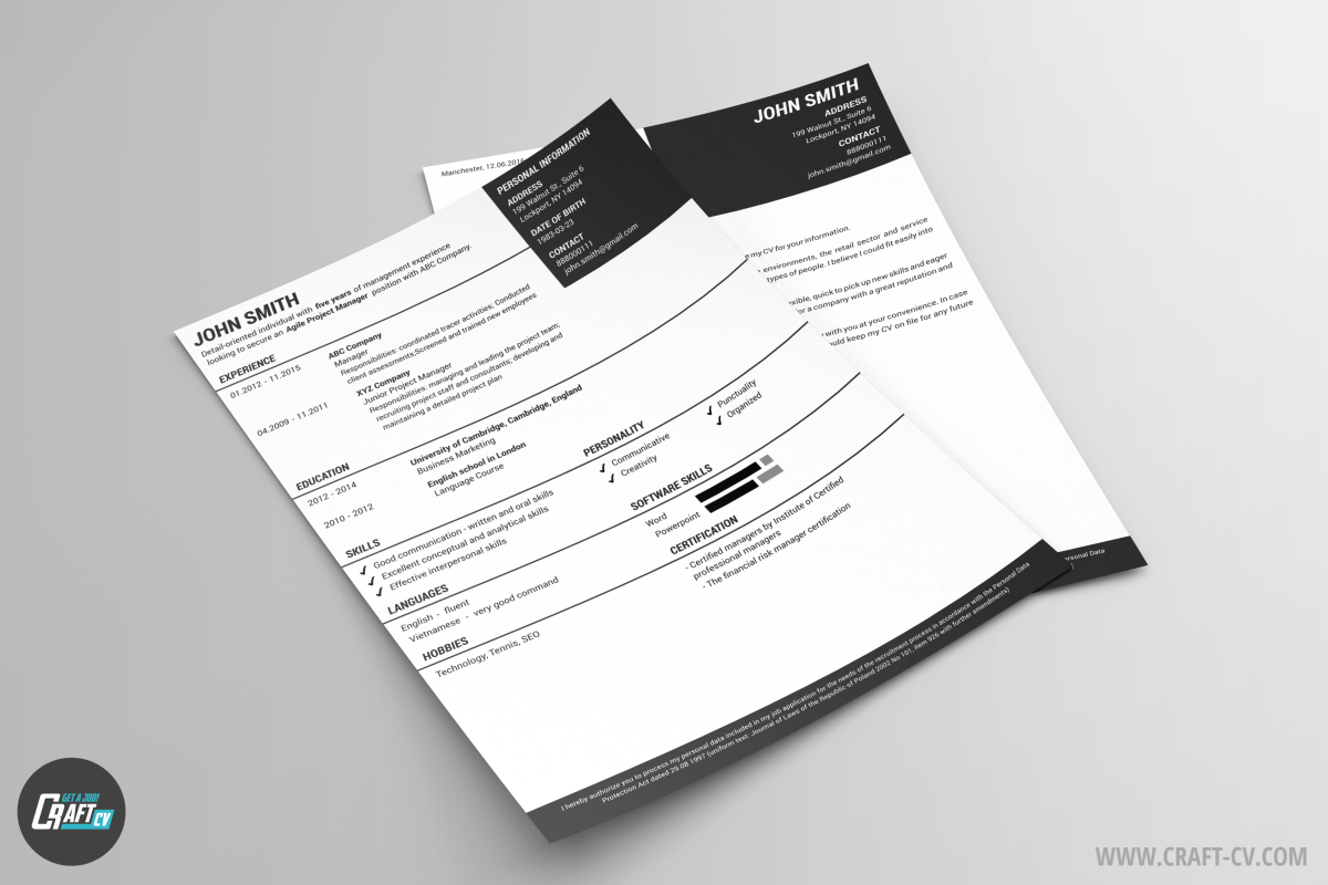 Resume Template Pandora