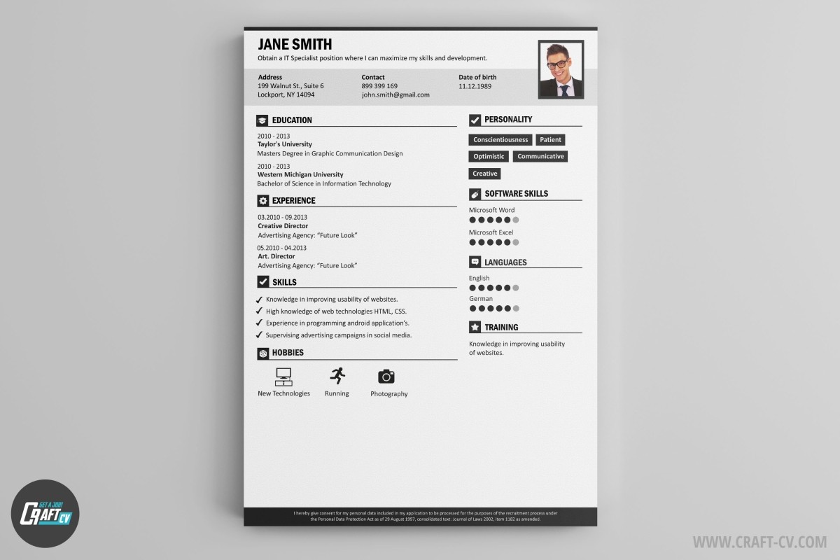 CV Maker Professional CV Examples Online CV Builder CraftCv